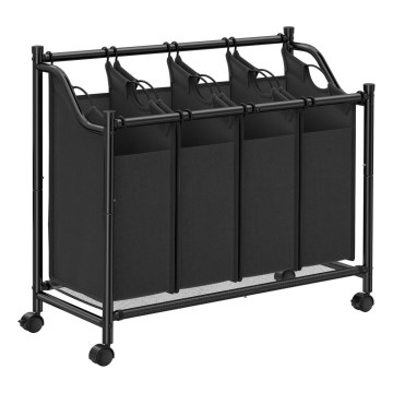 Koš za veš LINA, crne boje