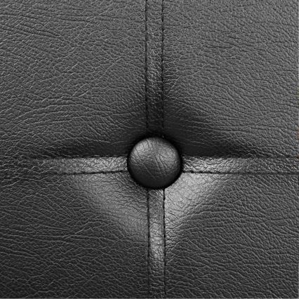 Kožna klupa SULTAN crna