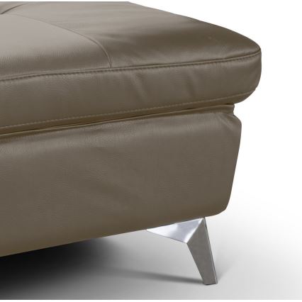 Kožni taburet SALERNO II 66x100 cm braon