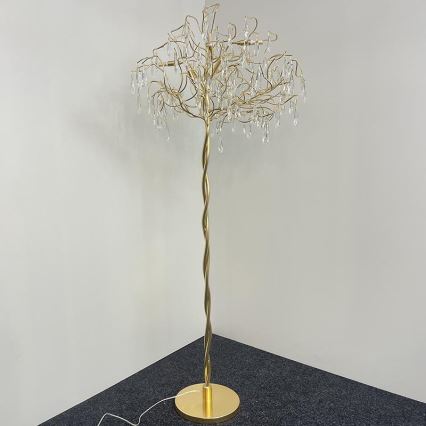 Kristalna podna lampa 5xG9/40W/230V zlatna