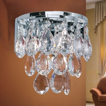 Kristalna zidna lampa CELESTE 2xG9/40W/230V, sjajni hrom