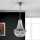 Kristalni luster na lancu ARILA 1xE27/60W/230V prečnik 25,5 cm braon/patina