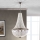 Kristalni luster na lancu ARILA 6xE27/60W/230V Ø 60 cm braon/patina