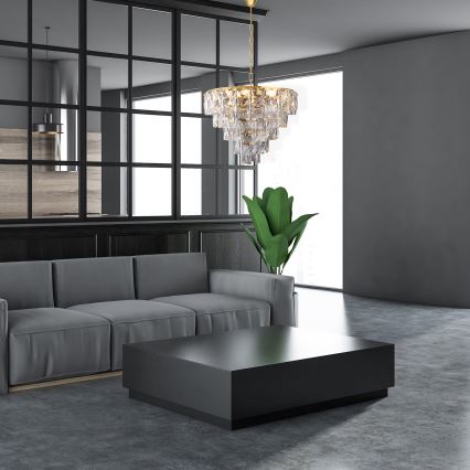 Kristalni luster na lancu CHELSEA 6xE14/40W/230V