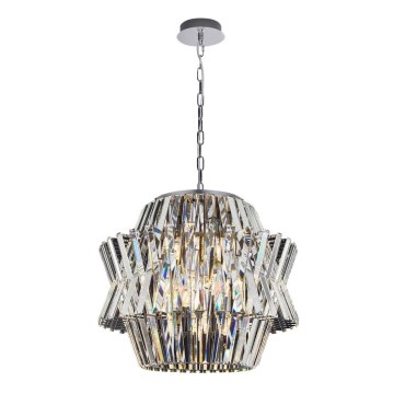 Kristalni luster na lancu CROWN 12xE14/40W/230V sjajni hrom