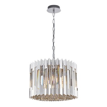 Kristalni luster na lancu RITZ 7xE14/40W/230V sjajni hrom