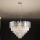 Kristalni luster na sajli PLAZA 9xE14/40W/230V, prečnik 60 cm, srebrne boje