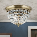 Kristalno plafonsko svetlo PLAFOND 3xE27/40W/230V, prečnik 35 cm, bronza