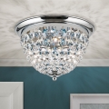 Krištalno plafonsko svetlo PLAFOND 3xE27/40W/230V prečnik 35 cm sjajni hrom