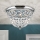 Krištalno plafonsko svetlo PLAFOND 3xE27/40W/230V prečnik 35 cm sjajni hrom