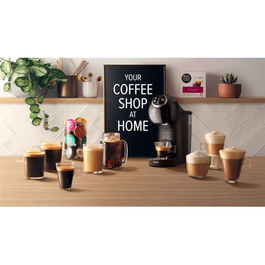Krups - Aparat za kapsule NESCAFÉ DOLCE GUSTO GENIO S 1500W antracit