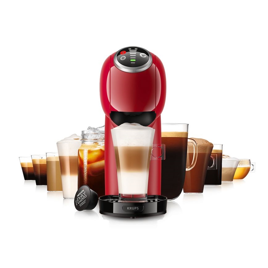 Krups - aparat za kapsule NESCAFÉ DOLCE GUSTO GENIO S PLUS 1500W u crvenoj boji