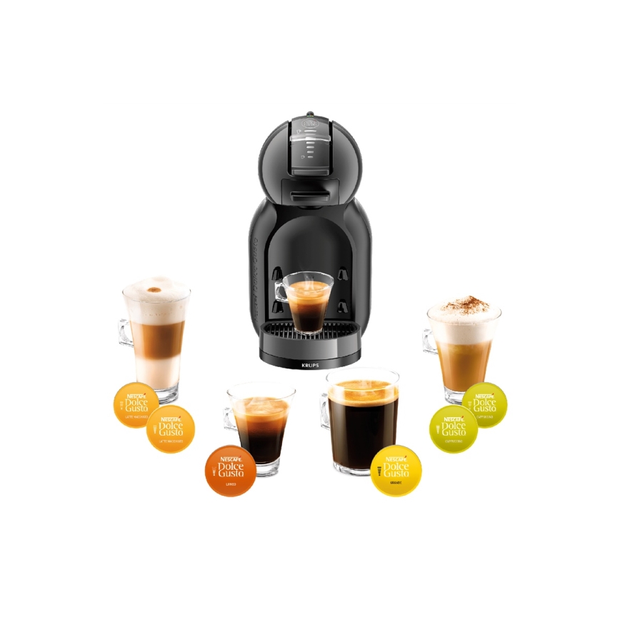 Krups - Aparat za kapsule NESCAFÉ DOLCE GUSTO MINI ME 1500W antracit
