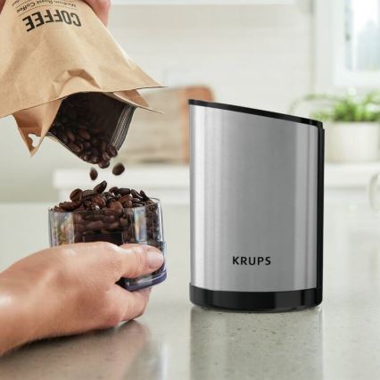 Krups - Električni mlin za kafu 85g FAST-TOUCH 200W/230V mat hrom