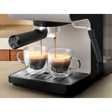 Krups - Espresso aparat s polugom za dve šoljice AUTHENTIC 1450W/230V siva