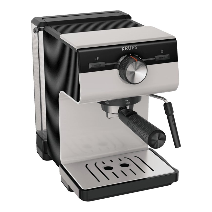 Krups - Espresso aparat s polugom za dve šoljice AUTHENTIC 1450W/230V siva