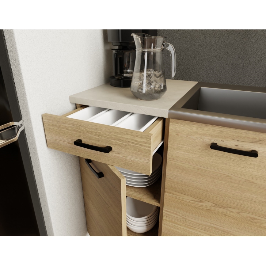 Kuhinjska garnitura PATRICIA 180 cm hrast