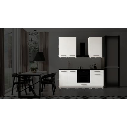 Kuhinjski blok EVE 200 cm, beo