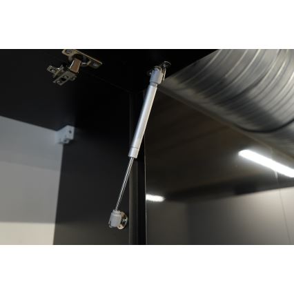 Kuhinjski blok MARINA 240 cm hrast craft/sjajna crna