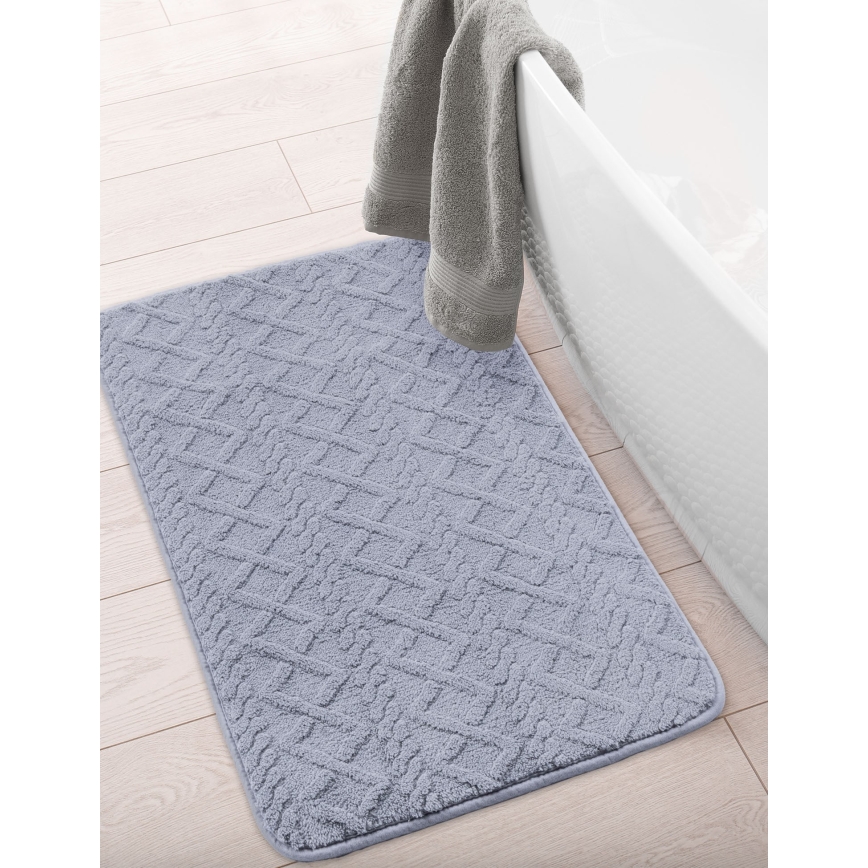 Kupaonska prostirka NEW STYLE 3D 60x90 cm siva