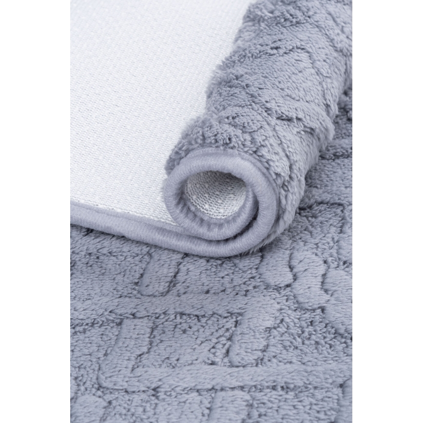 Kupaonska prostirka NEW STYLE 3D 60x90 cm siva