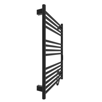 Kupaonski ljestvasti radijator HF GREENWICH 170W/230V 77x53 cm crni desni okrugli