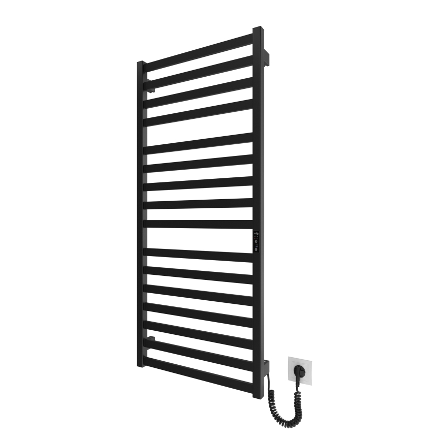 Kupaonski merdevinski radijator HF OXFORD 255W/230V 117x53 cm crna