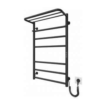 Kupaonski merdevinski radijator HOME 95W/230V 77x53 cm nerđajući čelik/crna desna