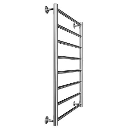 Kupaonski merdevinski radijator INOX FLAT 163W/230V 77x53 cm nerđajući čelik/sjajni hrom