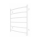 Kupaonski peškir-radiator INOX CLASSIC 120W/230V 57x43 cm nerđajući čelik/bela