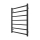 Kupaonski peškir-radiator INOX TOKIO 161W/230V 77x53 cm inox/crna
