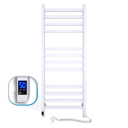 Kupaonski peškirni radijator sa termostatom AVANGARD 227W 120x48cm beli desni
