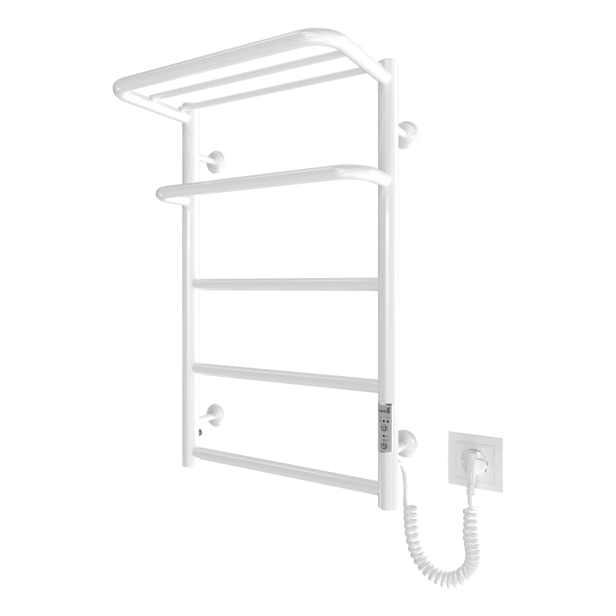 Kupaonski rebrasti radijator HOTEL 75W/230V 66x42 cm nerđajući čelik/bela, desna