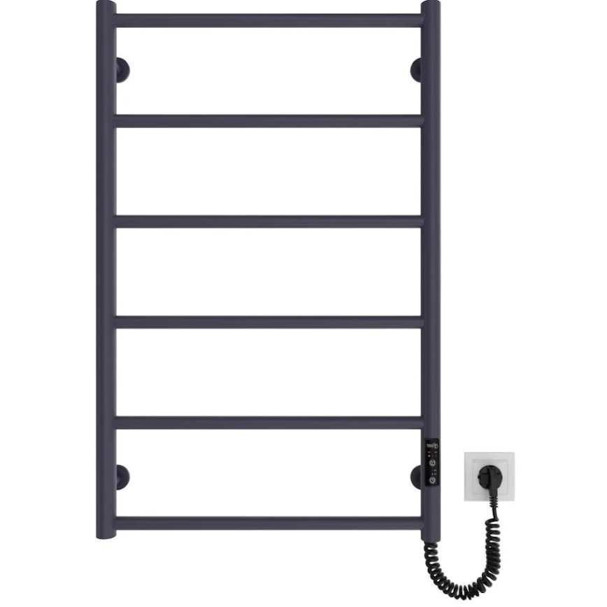 Kupatilski merdevinski radijator CLASSIC 110W/230V 81x52 cm inox/antracit desni