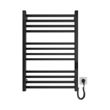 Kupatilski merdevinski radijator HF LONDON 165W/230V 77x53 cm, crni, desni