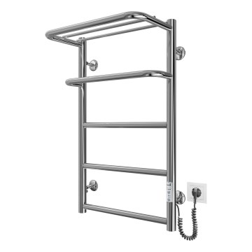 Kupatilski merdevinski radijator HOTEL 75W/230V 66x42 cm, nerđajući čelik/hrom, desni
