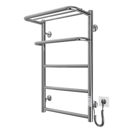 Kupatilski merdevinski radijator HOTEL 75W/230V 66x42 cm, nerđajući čelik/hrom, desni