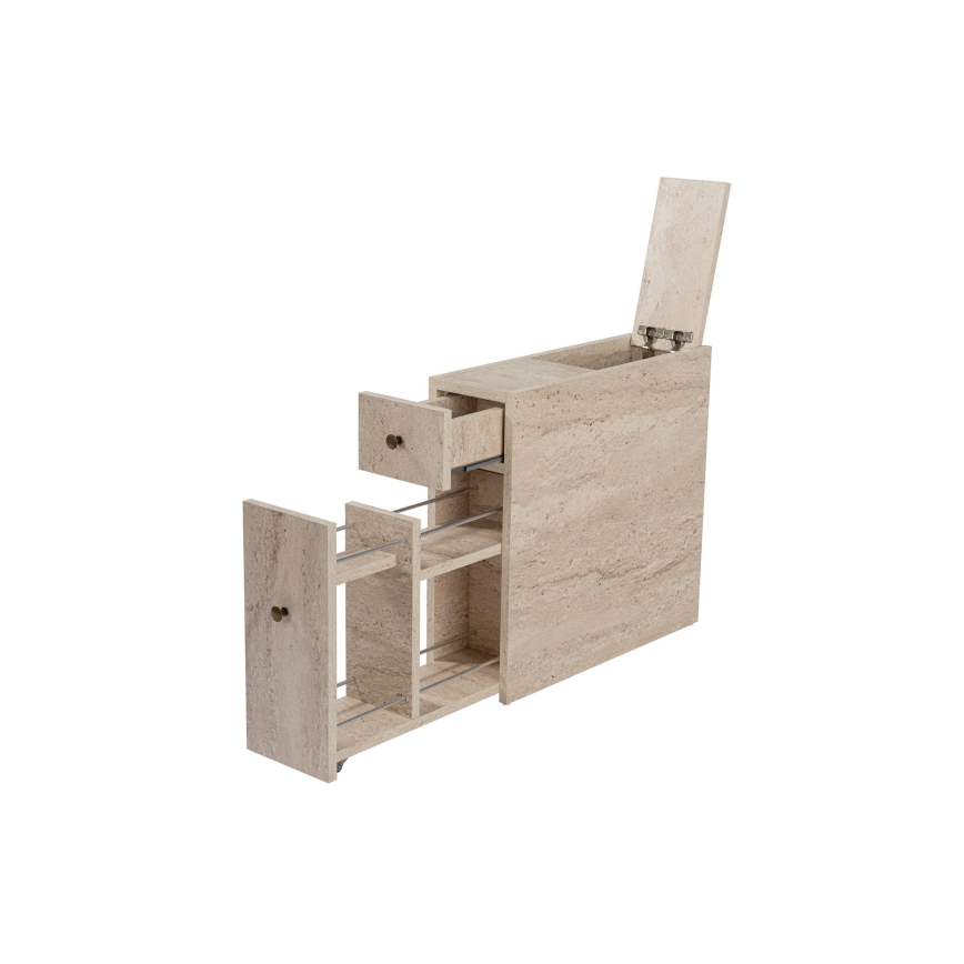 Kupatilski ormarić MELODY, dekor bežeg mermera