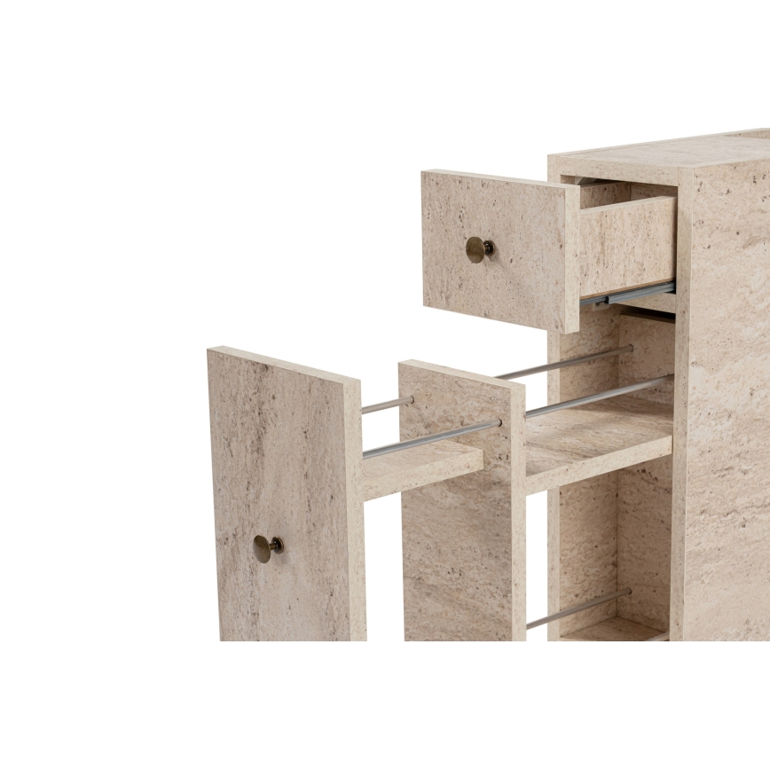 Kupatilski ormarić MELODY, dekor bežeg mermera