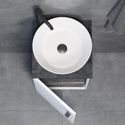 Kupatilski ormarić sa umivaonikom TAARNHOLM, beo