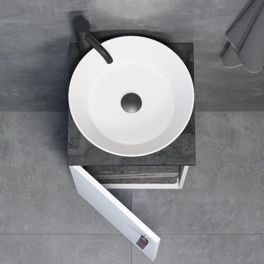 Kupatilski ormarić sa umivaonikom TAARNHOLM, beo