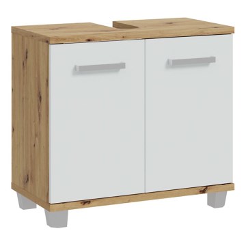 Kupatilski ormarić VENOM bela/hrast artisan