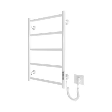 Kupatilski peškirni radijator CLASSIC 65W/230V 66x42 cm nerđajući čelik/bela desni
