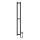 Kupatilski radijator HF SLIM 80W/230V 117x14 cm, crni, pravougaoni, IP44
