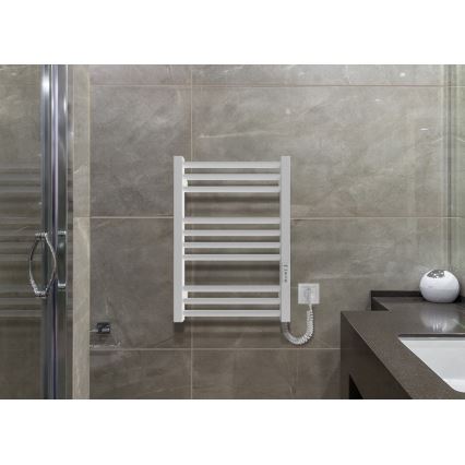 Kupatilski rebrasti radijator HF DERBY 100W/230V 57x43 cm beli desni