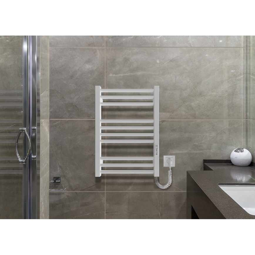 Kupatilski rebrasti radijator HF DERBY 100W/230V 57x43 cm beli desni