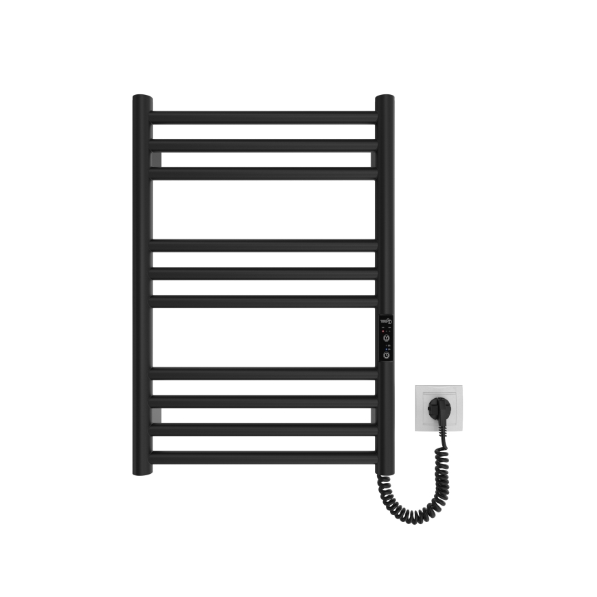 Kupatilski rebrasti radijator HF GREENWICH 100W/230V 57x43 cm crni desni okrugli