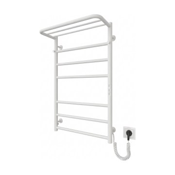 Kupatilski rebrasti radijator HOME 95W/230V 77x53 cm, nerđajući čelik/bela, desna