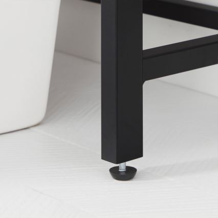 Kupatilski regal RENARO smeđa/crna