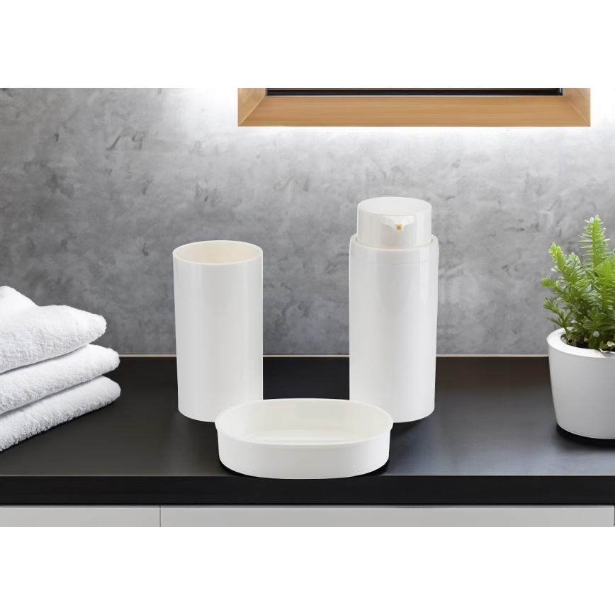 Kupatilski set CARMEN, 5 komada, bela